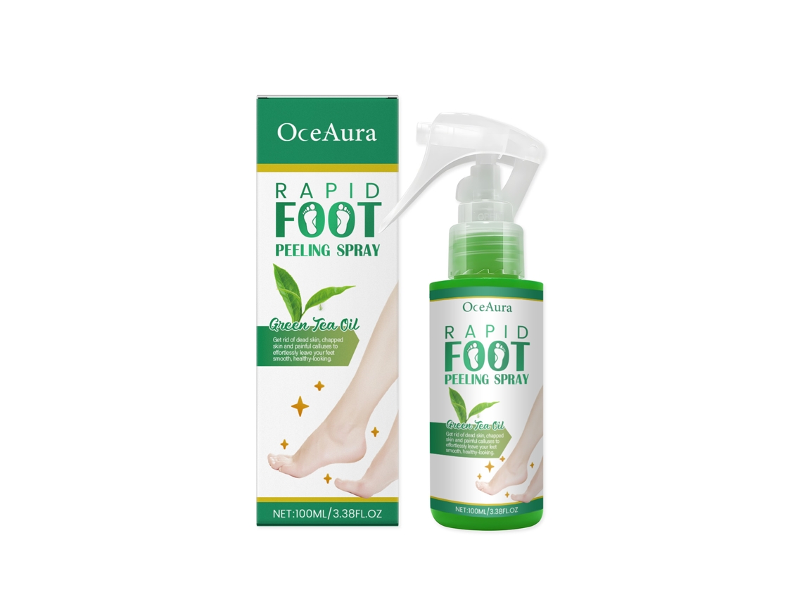 Spray exfoliante antibacteriano para pies