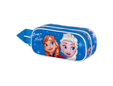Frozen 2 Dream Estuche Portatodo 3D Doble, Azul KARACTERMANIA