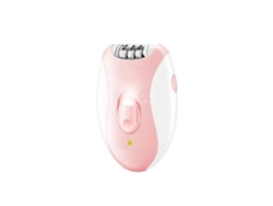 Depiladora eléctrica, cuchilla de acero inoxidable, dos velocidades, recargable, resistente al agua, batería de larga duración, color rosa Chennnls