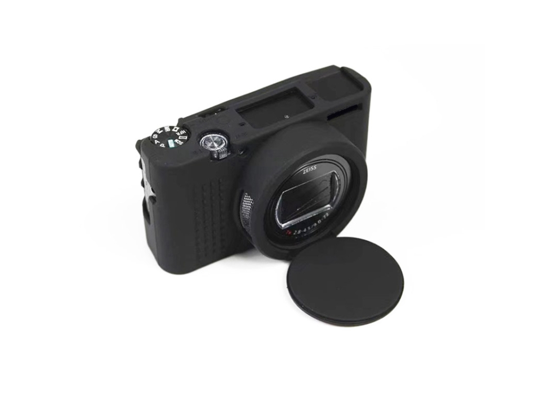 Capa Protetora De Silicone Macio Para Sony Cyber-shot Rx100 Vii / Rx100 M7 Preto
