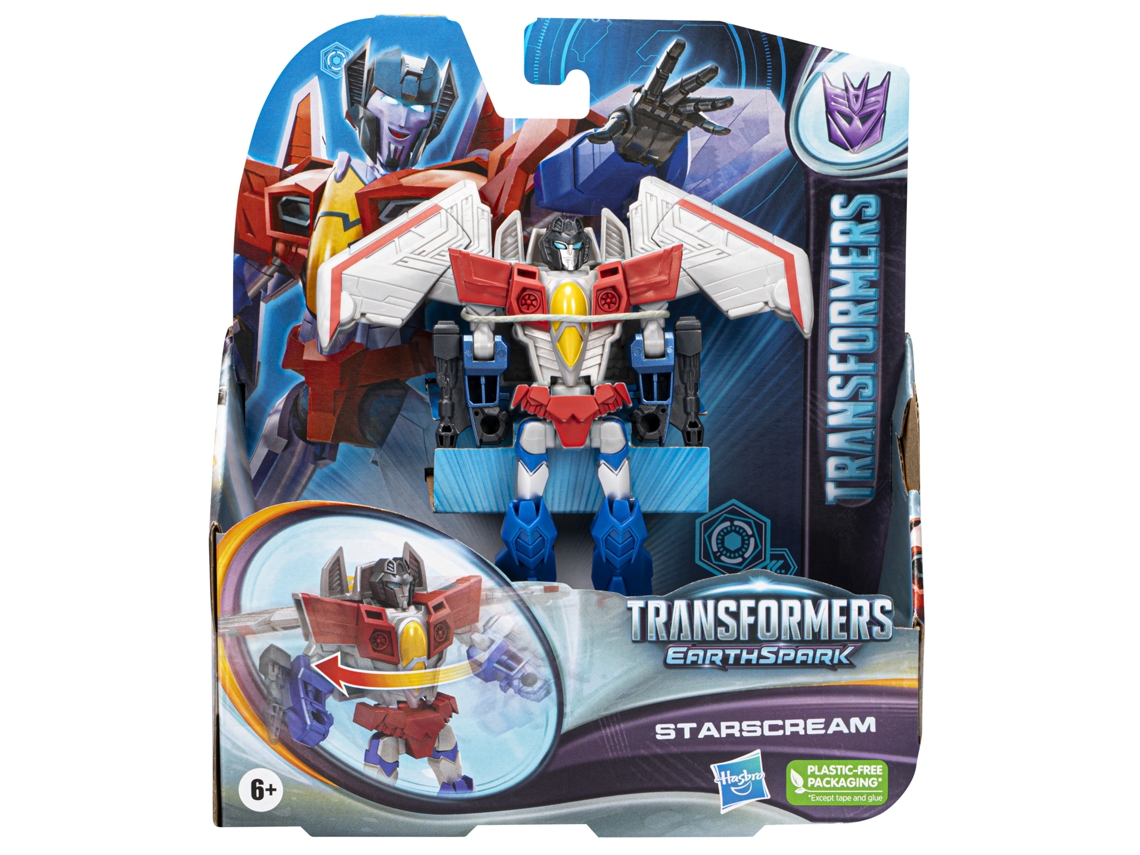 TRANSFORMERS - EarthSpark - Starscream Warrior Class - Figura - TRANSFORMERS - 6 Años