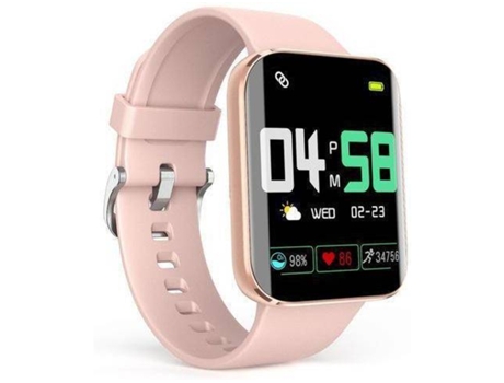 Smartwatch MDUG Monitor de Frequência Cardíaca Rosa