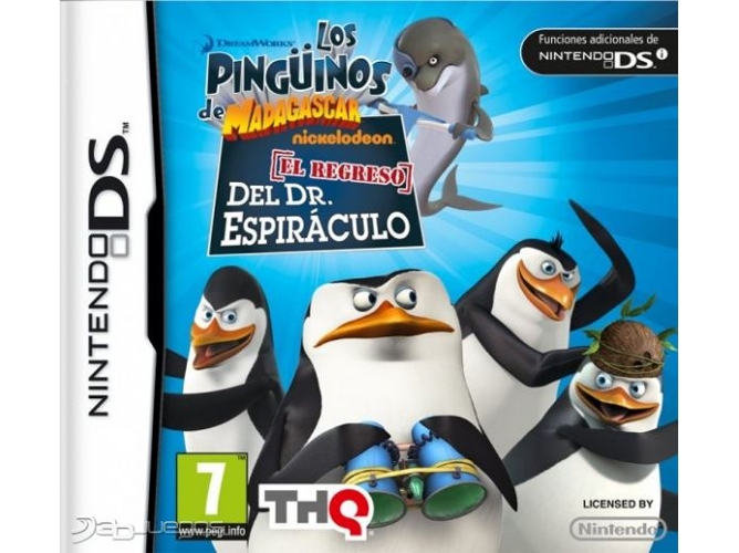 Juego Nintendo DS Los Pingüinos de Madagascar: El Regreso del Dr. Espiráculo