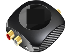 Adaptador Convertidor De Audio Analógico A Digital De Rca A Coaxial De 96 Khz