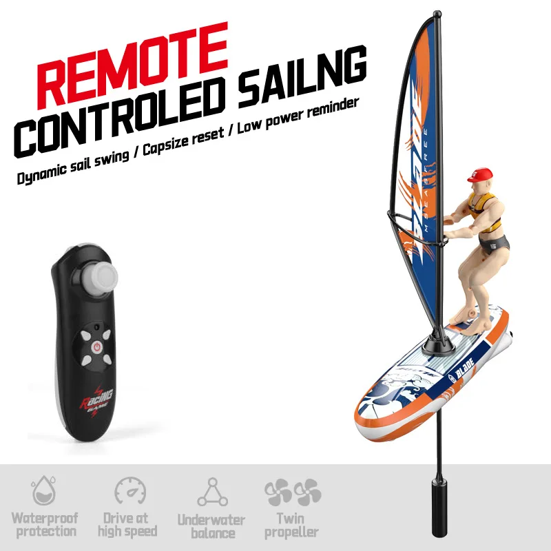 (plata) Barco Teledirigido, Juguete Acuático, Apto Para Bañeras Y Piscinas, Modelo Realista.