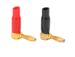 2 Unidades De Conector Banana De Ángulo Recto De 90 Grados, Conector U45 De 4 Mm, Pvc + Latón, Accesorio Para Prueba De Potencia