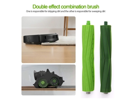 16 piezas de accesorios para Irobot Roomba I7 I7 Plus E5 E6 E7 juego de cepillos de filtro Kit de piezas de repuesto de cepillos laterales