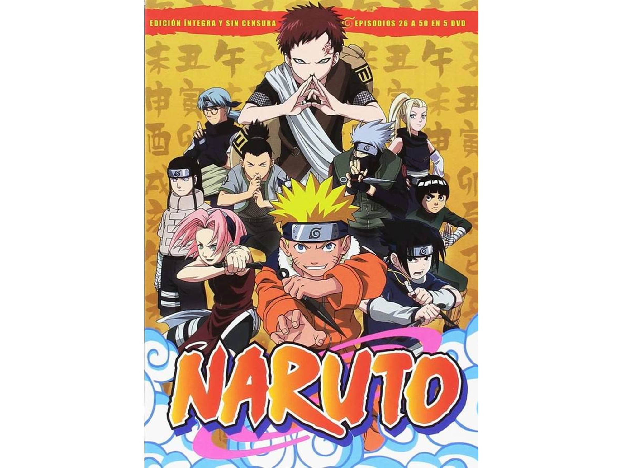DVD Naruto Box 2 Episodios 26 Al 50