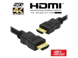 Cable Hdmi Dorado Macho/macho 4k Negro 1,5 M Alpha