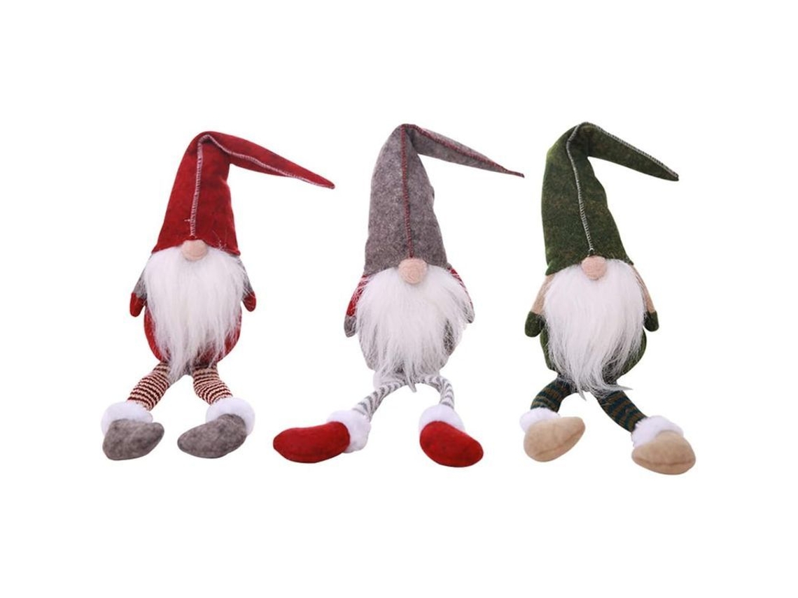 Adornos Navideños De Gnomo Sueco Tomte Hechos A Mano, De Peluche, Para Mesa Y Árbol De Navidad.