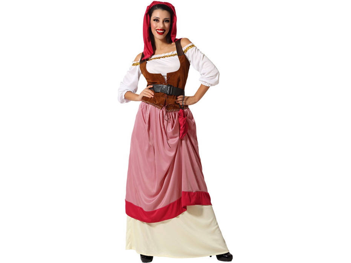 Disfraz de Mujer DISFRAZZES Moza Criada Medieval (Talla: M-L - 38/42)