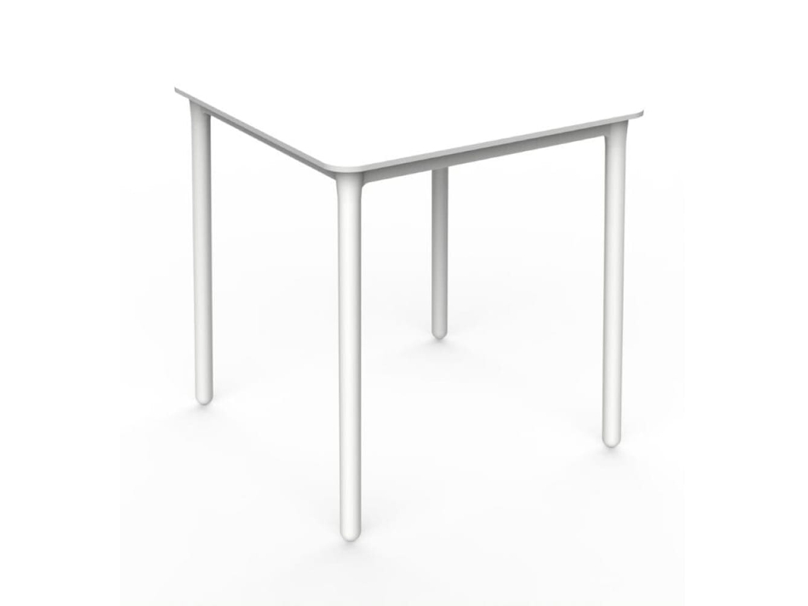 Mesa Cuadrada Exterior 70x70 Blanco Marsella Garbar