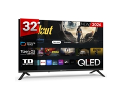 Televisor inteligente QLED de 32 pulgadas con sistema operativo Samsung Tizen OS 8 - TD Systems M32QC22Tizen Negro