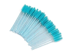 100 Pinceles Desechables De Cristal Para Ojos, Pinceles De Rímel Rosas, Aplicadores De Pestañas Con Cabezal Flexible
