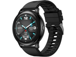 Reloj inteligente Bestvite para hombre y mujer, con control del ritmo cardíaco, sueño, presión arterial, actividad física, IP68, 24 modos deportivos (negro)
