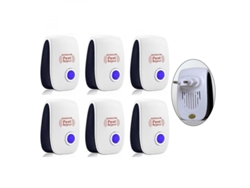 2026-6pcs Repelente Ultrasonico Contra Plagas Con Chip Actualizado Para Ratas Arañas Eu Plug Reglamento De La Ue