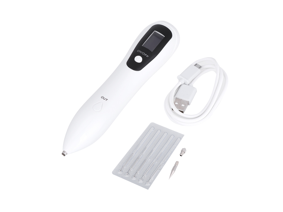 Lápiz Eliminador De Lunares Y Pecas Recargable Usb Instrumento De Belleza Electrónico Ajustable