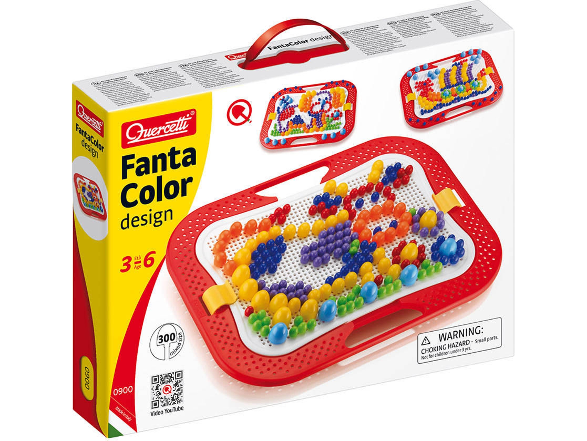Juego Educativo QUERCETTI Pegs Fantacolor Diseño 10mm (Edad Mínima: 3 Años - 36 x 27,5 x 6 cm)