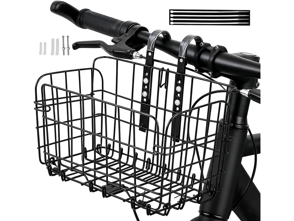 Cesta para bicicleta, accesorio grande para bicicletas plegables, soporte para cesta de manillar, Dia Vayotoy