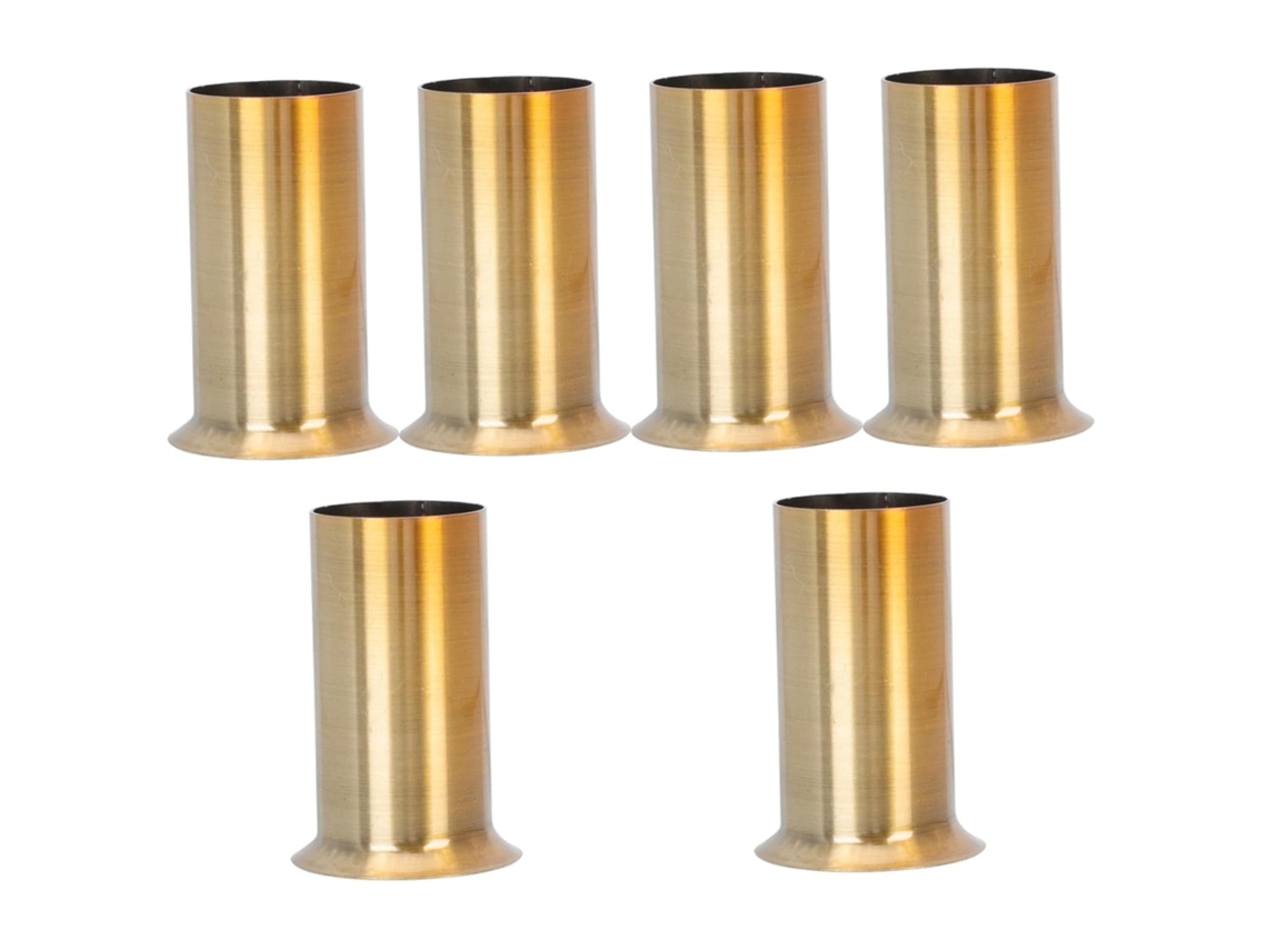 Casquillo De Portalámparas E14 De 30x80 Mm Y 6 Luces, Fabricado En Hierro Con Acabado En Cobre Antiguo.