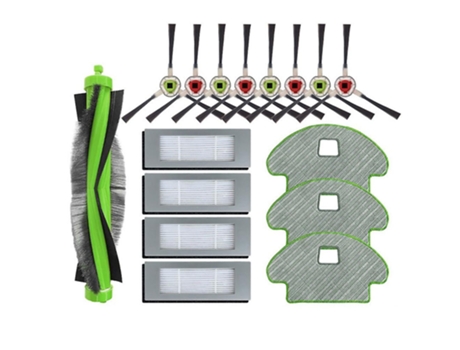 Rolo principal escova lateral filtros esfregona kit de panos para irobot roomba