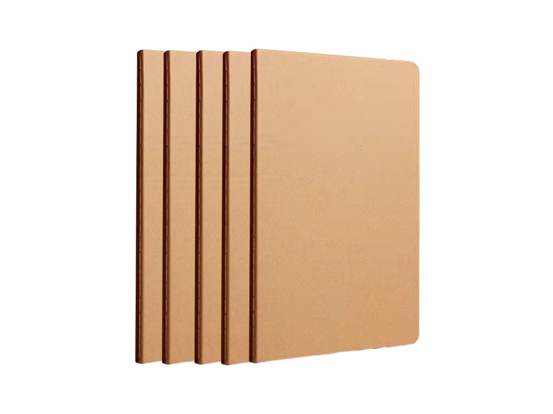 Cuaderno de estudiante de papel marrón con líneas de coches, cuaderno de ejercicios Kofihety