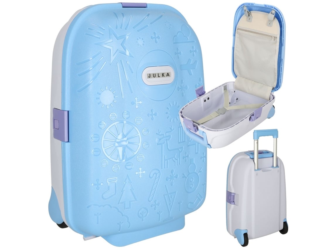 Maleta Infantil con Ruedas Equipaje de Mano Azul Pricenet