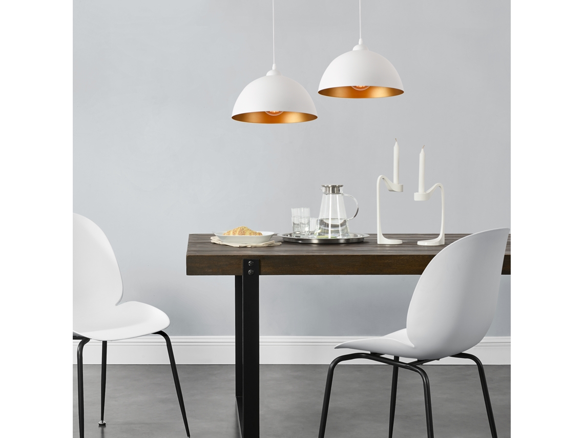 Lámpara Colgante LUX.PRO Blanco/Oro (60 W - E27)