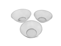 Juego De 3 Coladores De Malla De Acero Inoxidable De 22/24/26 Cm Para Cocinar Pasta, Frutas Y Verduras.