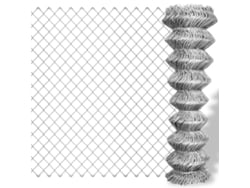 Malla de vallado VIDAXL Plateado Acero  (25x0,8m)