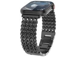 Correa para Apple Watch de 46/49/45/44 mm - Acero inoxidable trenzado con diseño de espiga