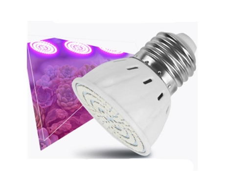 Lámpara Led SLOWMOOSE Lámpara de Espectro Completo para Plantas Semillas Flor Invernadero Hidroponía (48 Leds - E14)