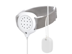 Alarma de enuresis con sonido fuerte, vibración y luz, sensor magnético (blanco)