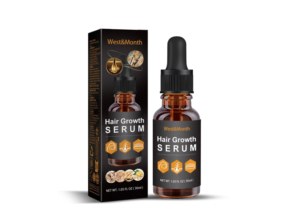 Aceite esencial para el crecimiento rápido del cabello.
