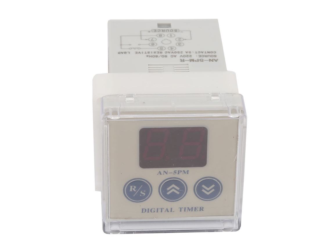 Omni-relé Temporizador Digital De Retardo De Encendido An-5pm-r Ac 220v 8 Pin Con Alarma