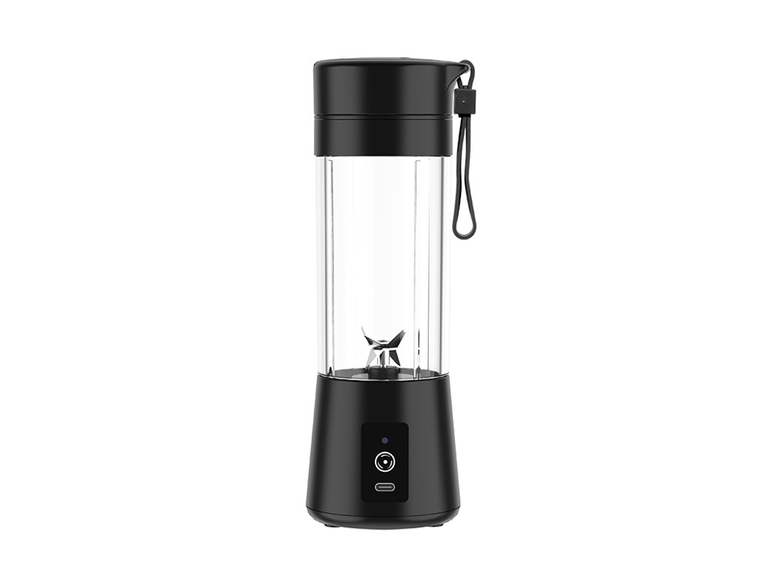 Exprimidor eléctrico de doble hoja, inalámbrico y portátil, recargable por USB Mdug (negro)