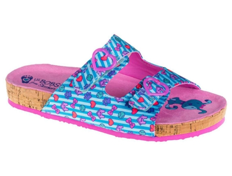 Chanclas SKECHERS Granola Niños (32 - Azul y Rosa)