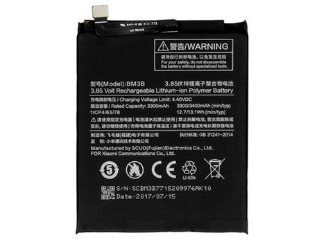 Batería interna Compatible BM3B para Xiaomi Mix 2 3400 mAh CLAPPIO