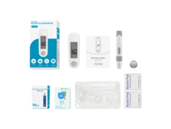 Medidor de glucosa HH-XT02, kit completo con tiras reactivas, lancetas y toallitas con alcohol, monitor de diabetes sin código.