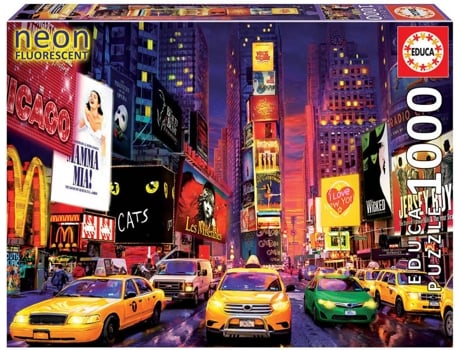 Puzzle EDUCA 1000 Neon Times Square (Edad Mínima: 12 Años - 1000 Piezas)