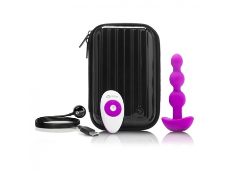 Estimulador B-Vibe -Triplet Anal CONTROL Remoto Perlas Rosa