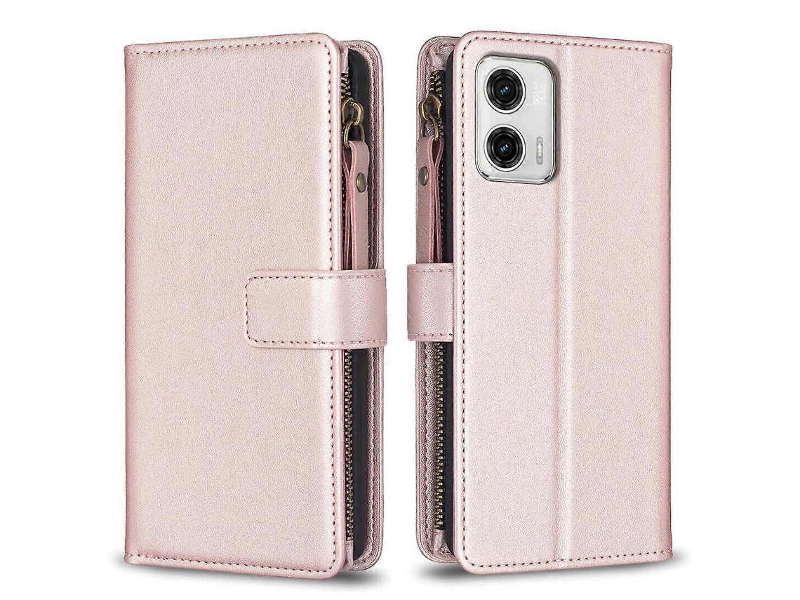 Funda Con Cremallera Para Motorola Moto G73 5g, Tipo Cartera De Piel Con Tarjetero Y Cierre Magnético, Compatible Con Motorola Moto G73 5g