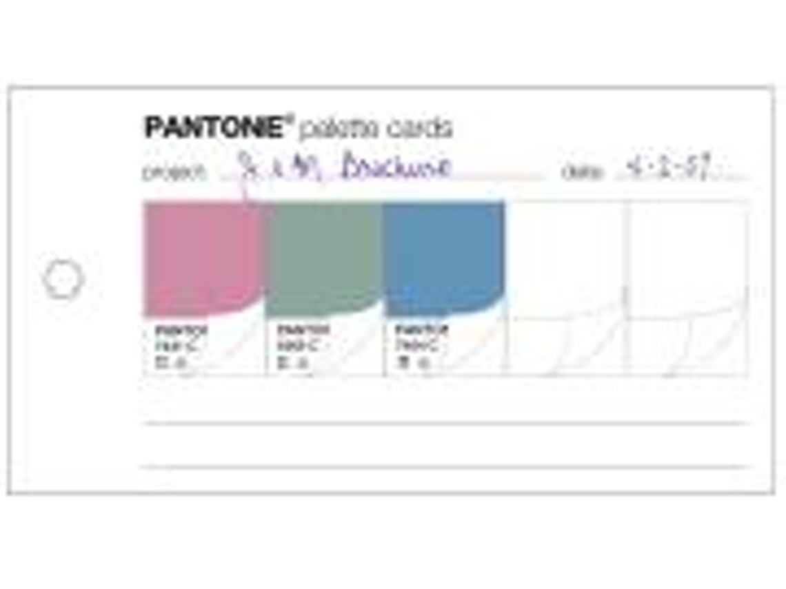 Pantone Book Pantone Chips sólidos Despegar y colocar recubiertos