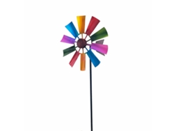 Molino de viento de hierro para decoración de jardín al aire libre