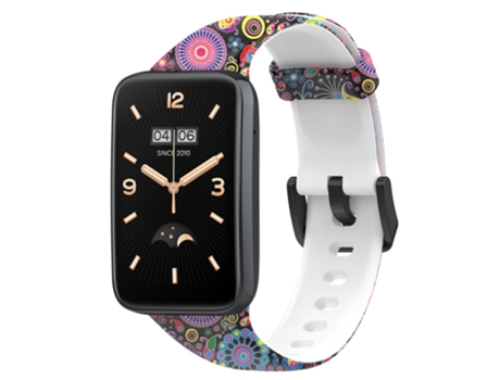Correa de Silicona tamaño estándar para Xiaomi Mi Band 7 Pro - pavo real