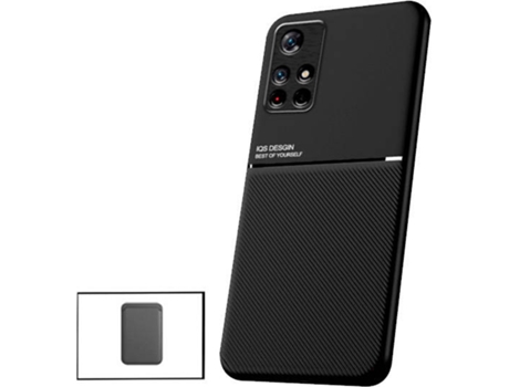 Kit Funda Magnetic Lux y Magnetic Wallet Xiaomi Poco M4 Pro 5G PHONECARE Negro