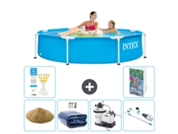 Intex Piscina Com Estrutura Redonda - 244x51 Cm - 7-peças S89