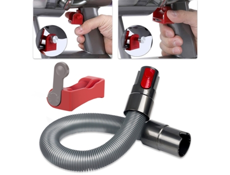 Bloqueo de gatillo de manguera de extensión para Dyson V7 V8 V11 V10, piezas de aspiradora, soporte de botón de encendido, cerraduras de mangueras