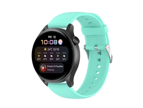 Correa de reloj inteligente para Huawei Watch 4 / Watch 4 Pro Correa de reloj con hebilla plateada de acero inoxidable y silicona de color sólido (...