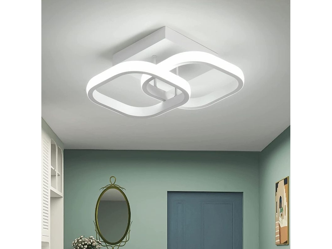 Lámpara De Techo Led Moderna De 22 W Fabricada En Acrílico, Ideal Para Pasillo, Dormitorio, Baño, Cocina Y Sala De Estar.